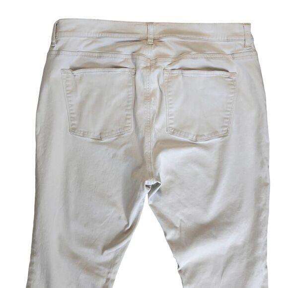 Ralph Lauren Beige Straight Leg Pants Womens 14 Minimalist Office Preppy Chino - Picture 8 of 13